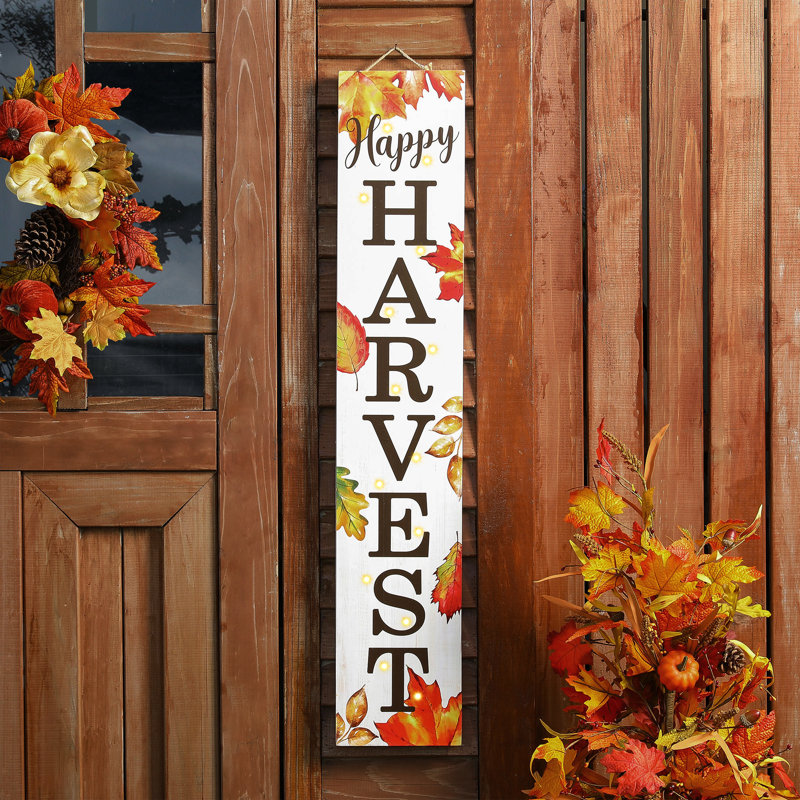 Jetlink Crafts 42”H Fall Harvest Thanksgiving LED Lighted Porch